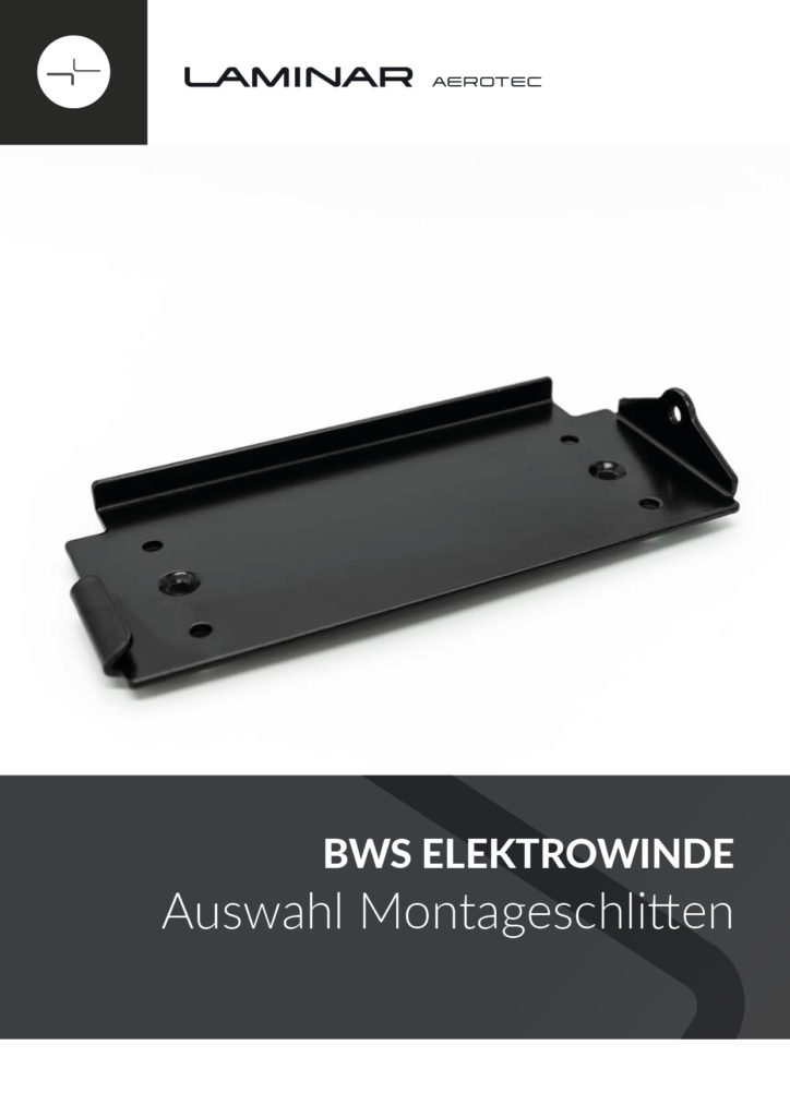 BWS Elektrowinde: Auswahl Montageschlitten